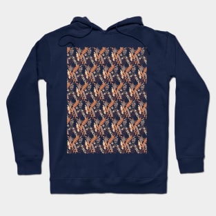 leaves seamless pattern Hoodie